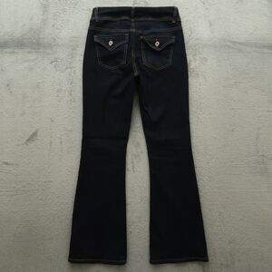 TELEPATIA Jeans Junior's Size 7 Blue Mid-Rise Bootcut Denim 30" Inseam Stretch